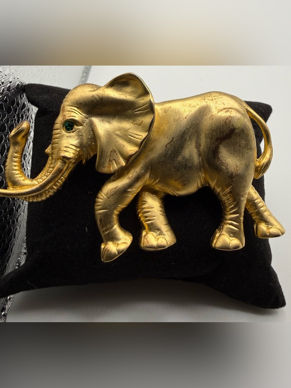Les Bernard Gold Elephant Brooch